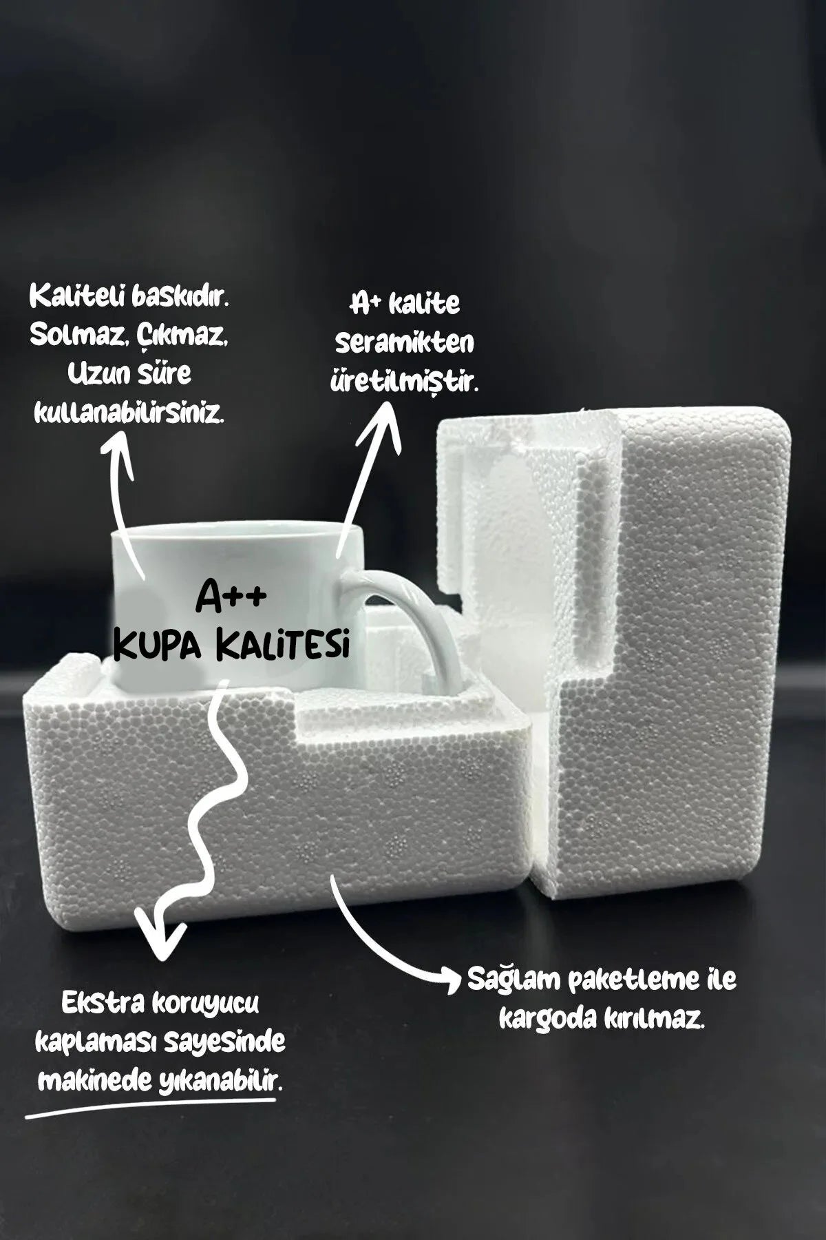 Premium Porselen Baskılı Kupa Bardak