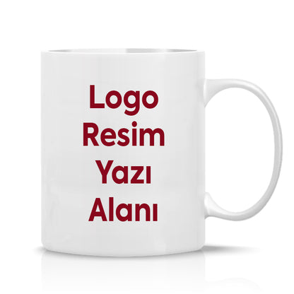 Premium Porselen Baskılı Kupa Bardak